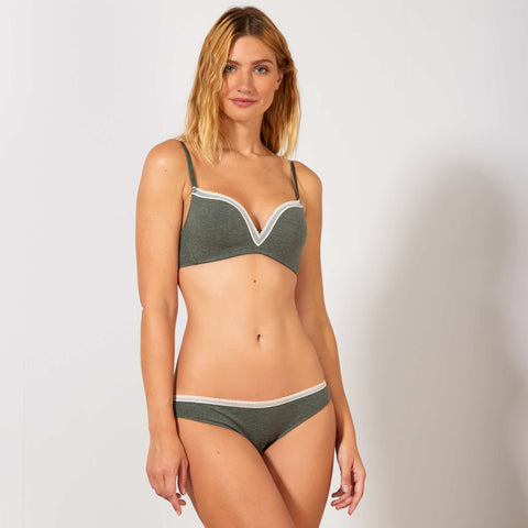 Culotte coton galon dentelle