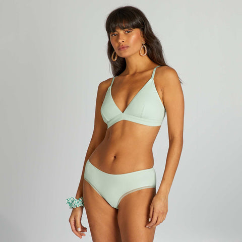 Shorty coton galons dentelle