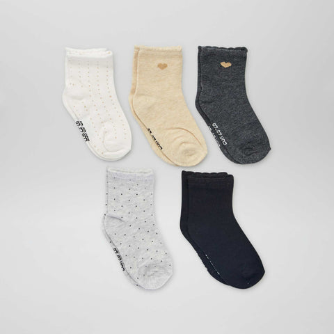 Lot de 5 paires de chaussettes imprimées