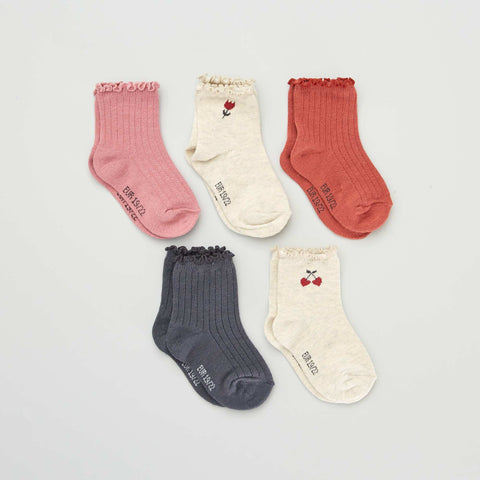 Chaussettes fantaisie - Lot de 5