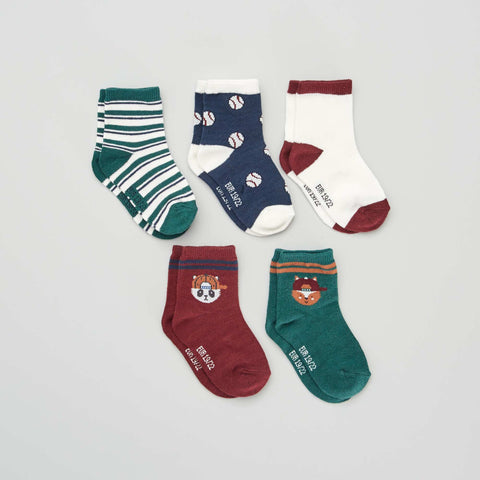 Chaussettes fantaisie - Lot de 5