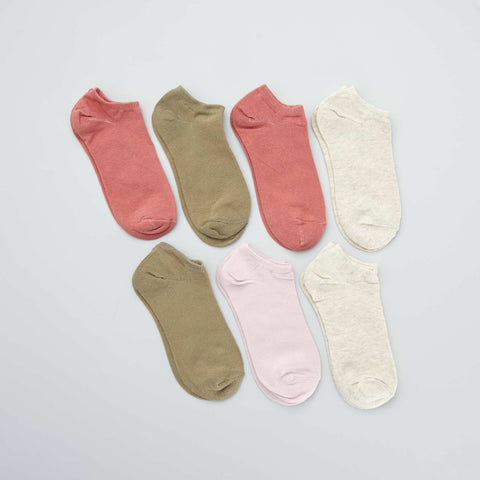 Lot de 7 paires de chaussettes invisibles