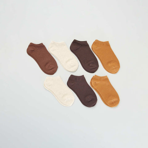 Lot de 7 paires de chaussettes invisibles