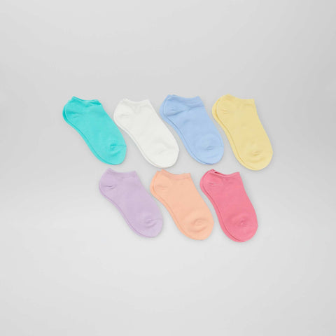 Lot de 7 paires de chaussettes invisibles