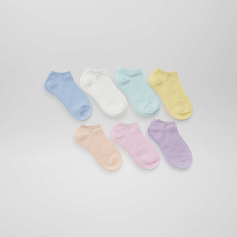 Lot de 7 paires de chaussettes invisibles