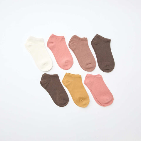 Lot de 7 paires de chaussettes invisibles