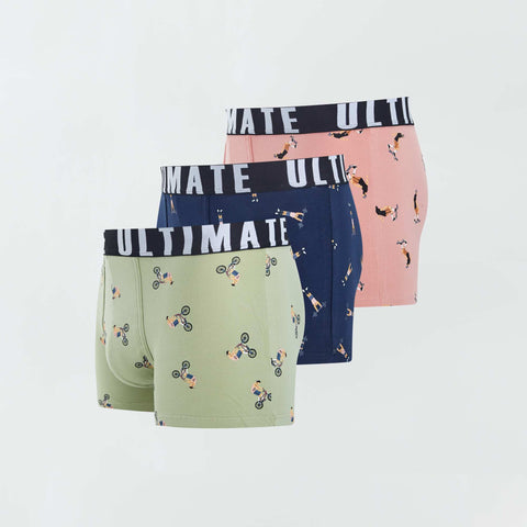 Lot de 3 boxers fantaisie