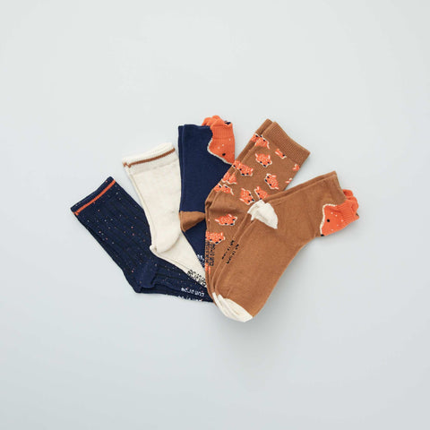 Marron/bleu marine