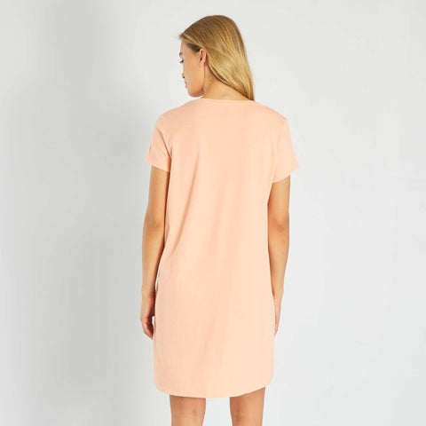 Chemise de nuit imprimé message