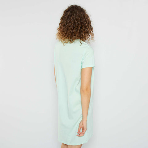 Chemise de nuit imprimé message