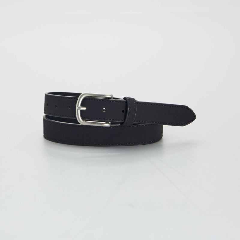 Ceinture simili toucher doux – Noir – Kiabi Maroc