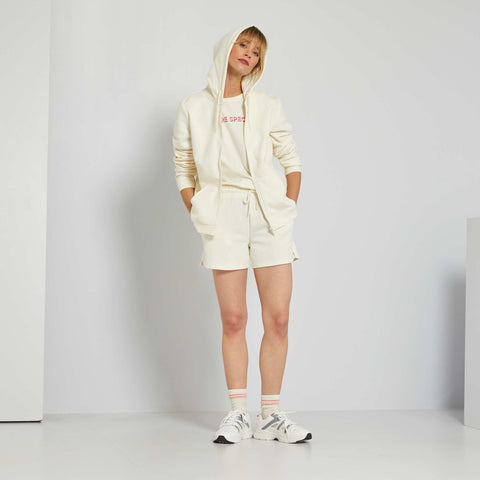Sweat zippé à capuche