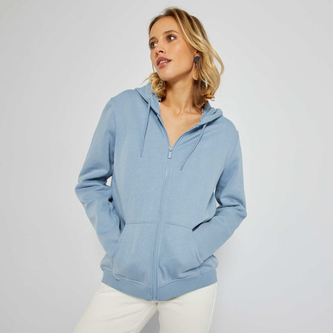 Sweat zippé à capuche