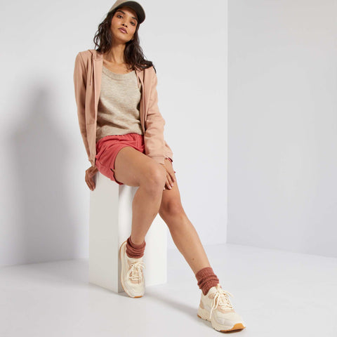 Sweat zippé à capuche