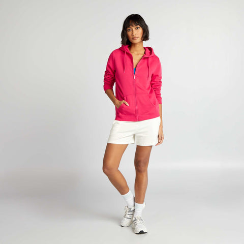 Sweat zippé à capuche