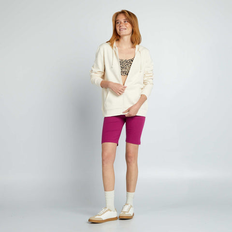 Sweat zippé à capuche