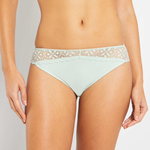 Culotte micro et dentelle