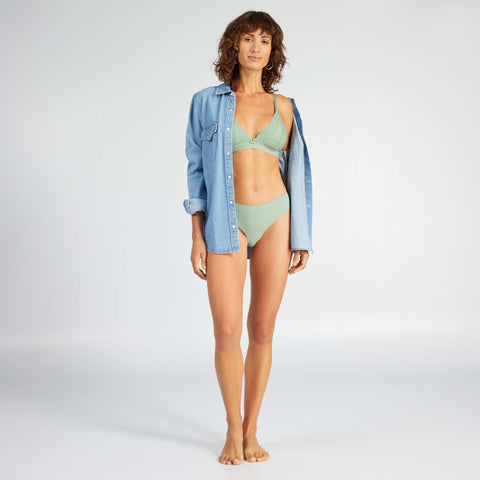 Tanga micro et dentelle