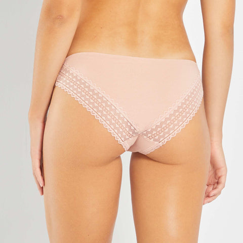 Lot de 3 culottes coton dentelle