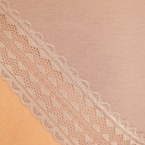 taupe/rose/écru