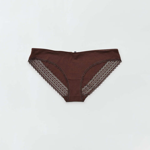 Lot de 3 culottes coton dentelle