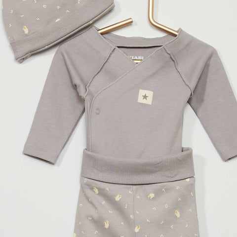 Body + pantalon + bonnet - 3 pièces