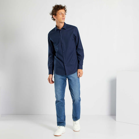 Chemise droite unie