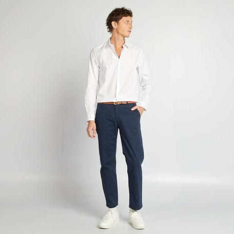 Chemise droite unie