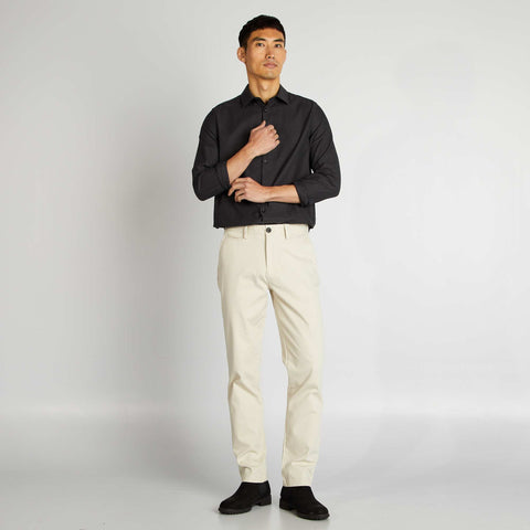 Chemise droite unie