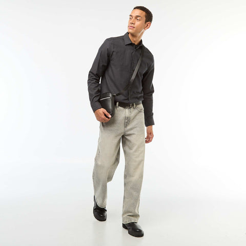 Chemise droite unie