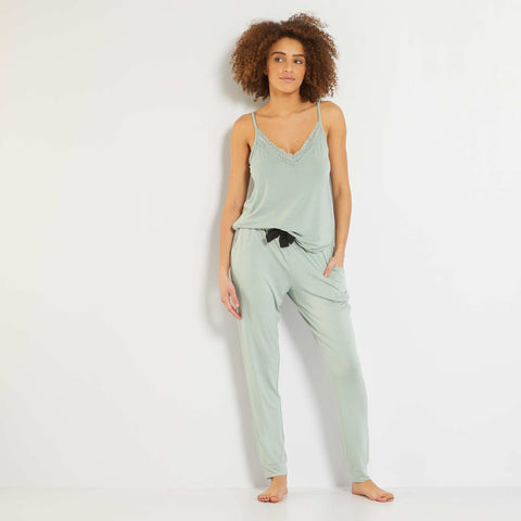 Pantalon de nuit fluide