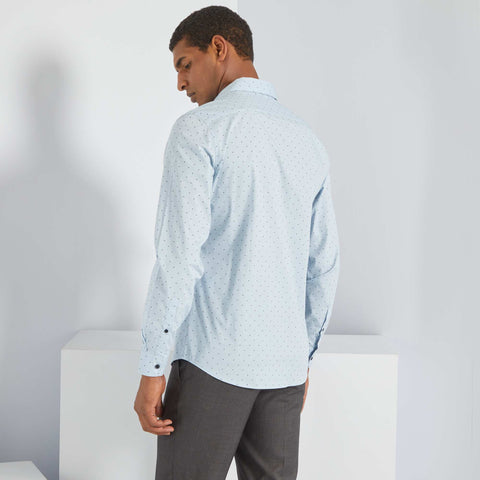 Chemise slim à motifs
