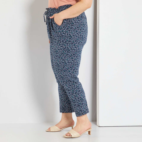 Pantalon fluide imprimé