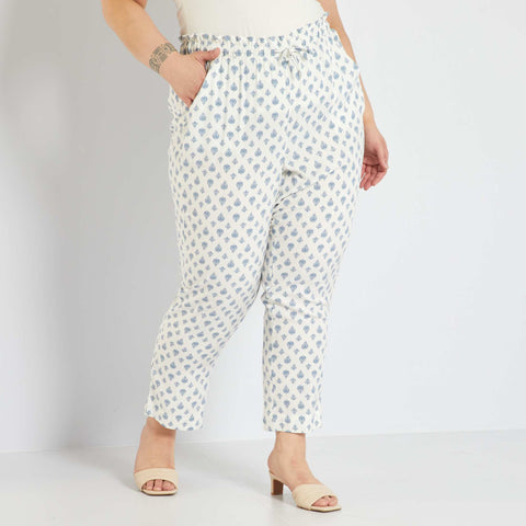 Pantalon fluide imprimé