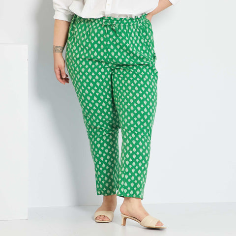 Pantalon fluide imprimé