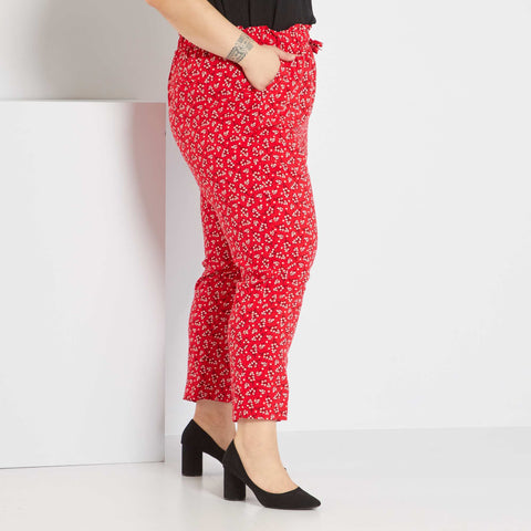 Pantalon fluide imprimé