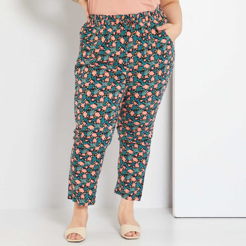 Pantalon fluide imprimé