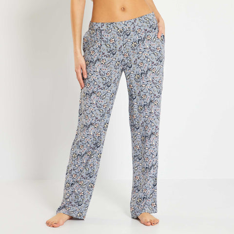 Pantalon de pyjama fluide imprimé