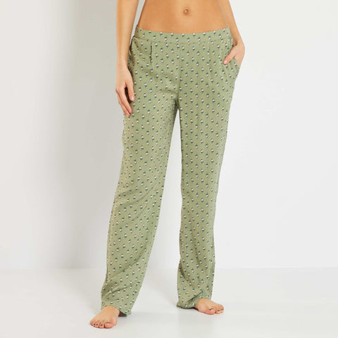 Pantalon de pyjama fluide imprimé