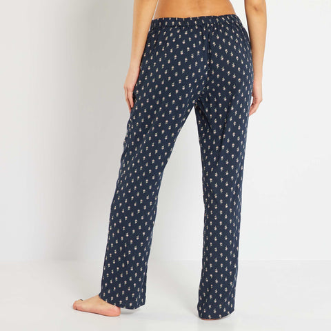 Pantalon de pyjama fluide imprimé