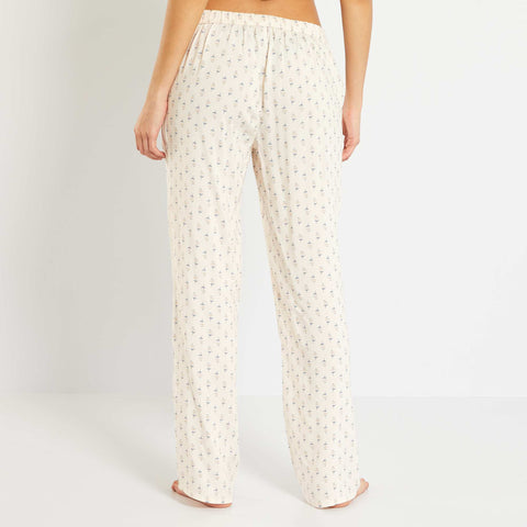 Pantalon de pyjama fluide imprimé