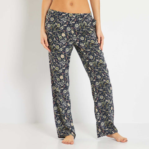 bleu marine fleurs