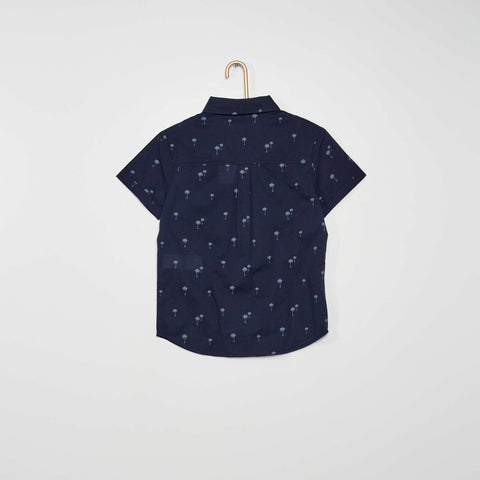 Chemise manches courtes à motif