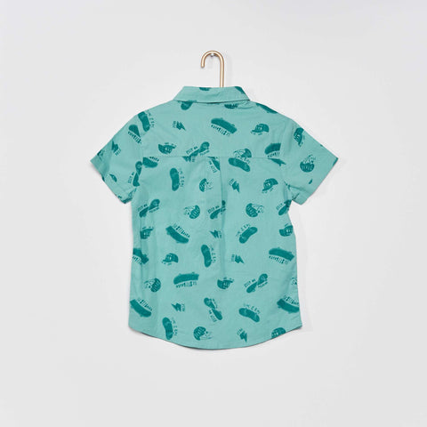 Chemise manches courtes à motif