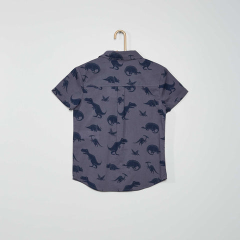 Chemise manches courtes à motif