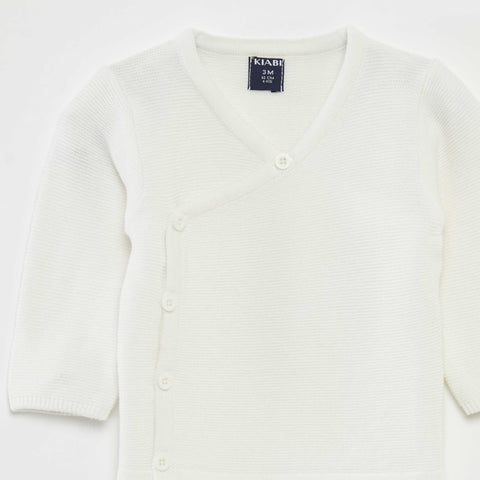 Pull en maille point mousse