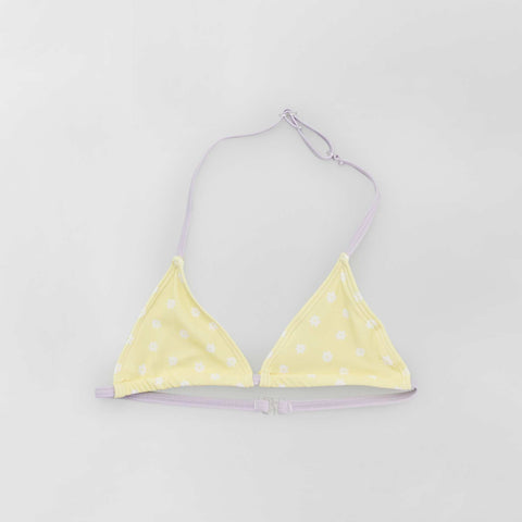 Maillot de bain 2 pièces triangle à fleurs