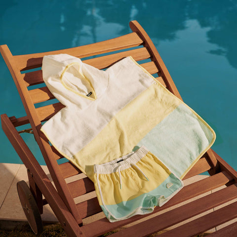 Short de bain 'color block'