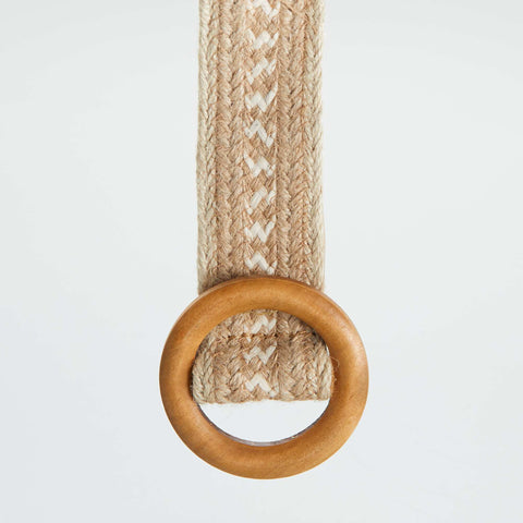 Ceinture tressée en jute