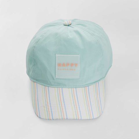 Casquette en toile rayée
